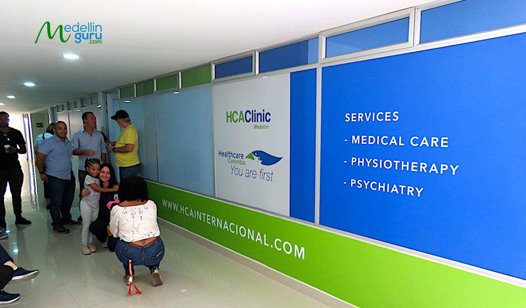 Outside the new Healthcare Colombia HSAClinic in Sabaneta