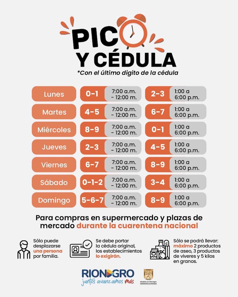 Pico y Cedula in Rionegro