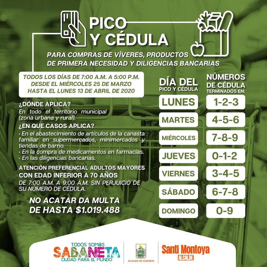 Pico y Cedula schedule in Sabaneta