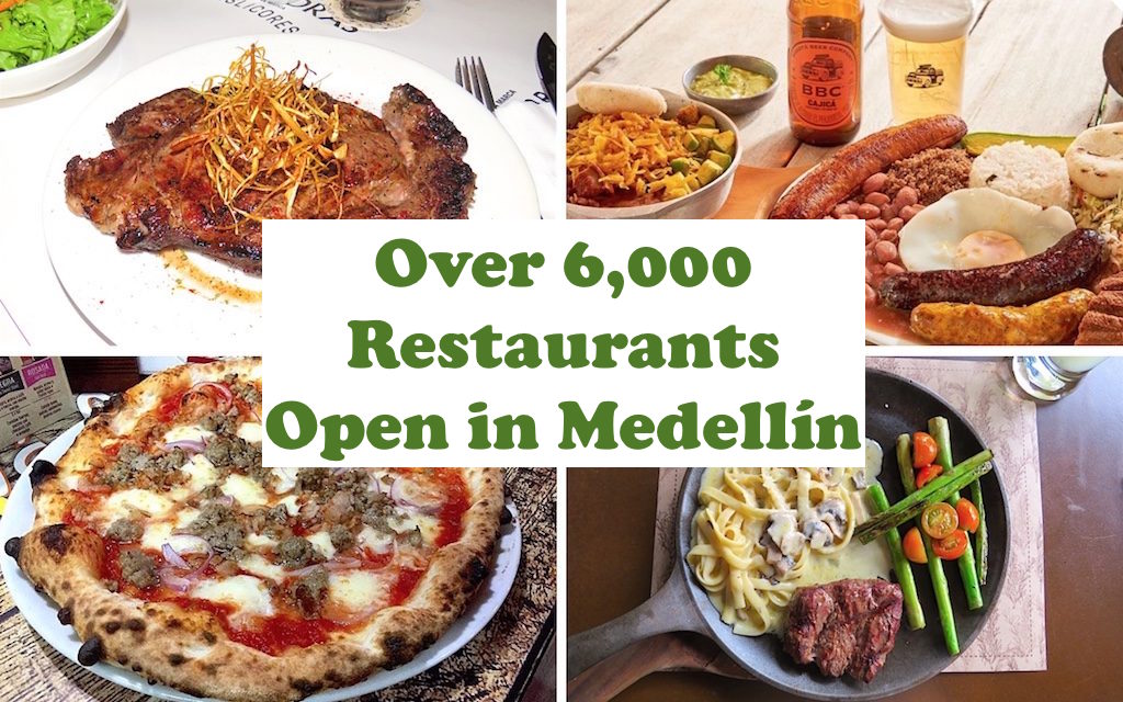 Over 6,000 restaurants opened for table service in Medellín on August 31