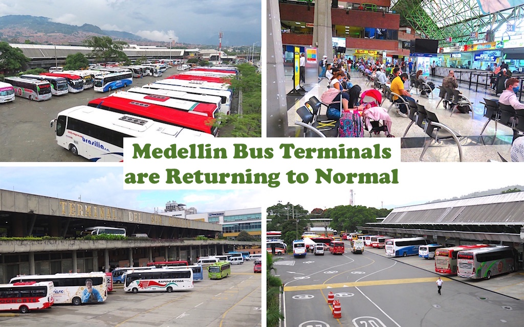 Medellín Bus Terminals Return to Normal: Now at 40% of Capacity