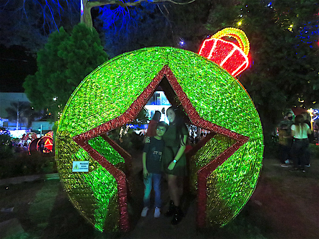 Christmas display in Parque Bello