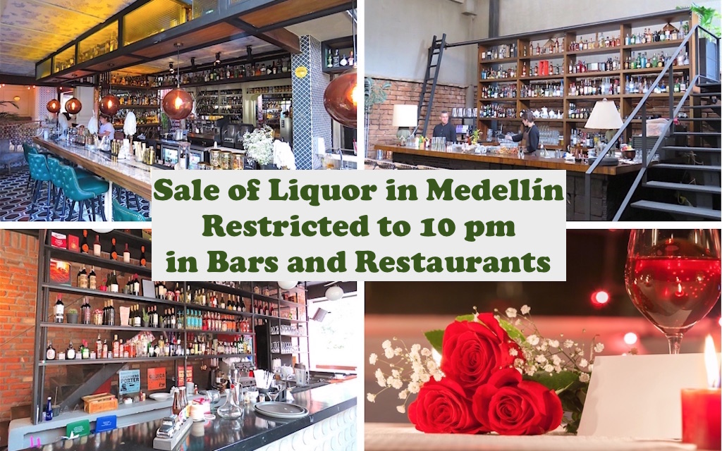 Sale of Liquor Restricted to 10 pm in Bars and Restaurants in Medellín - Medellin Guru