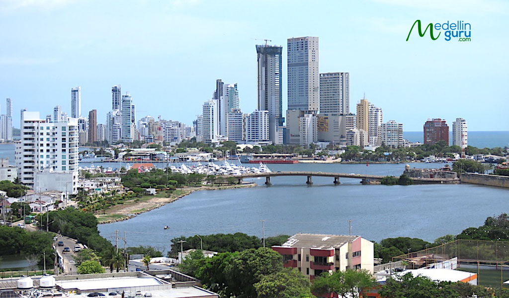 View of Cartagena from Castillo de San Felipe de Barajas