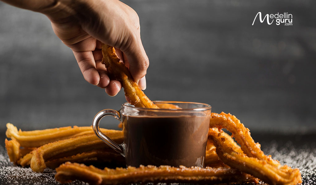 Churros with arequipe sauce