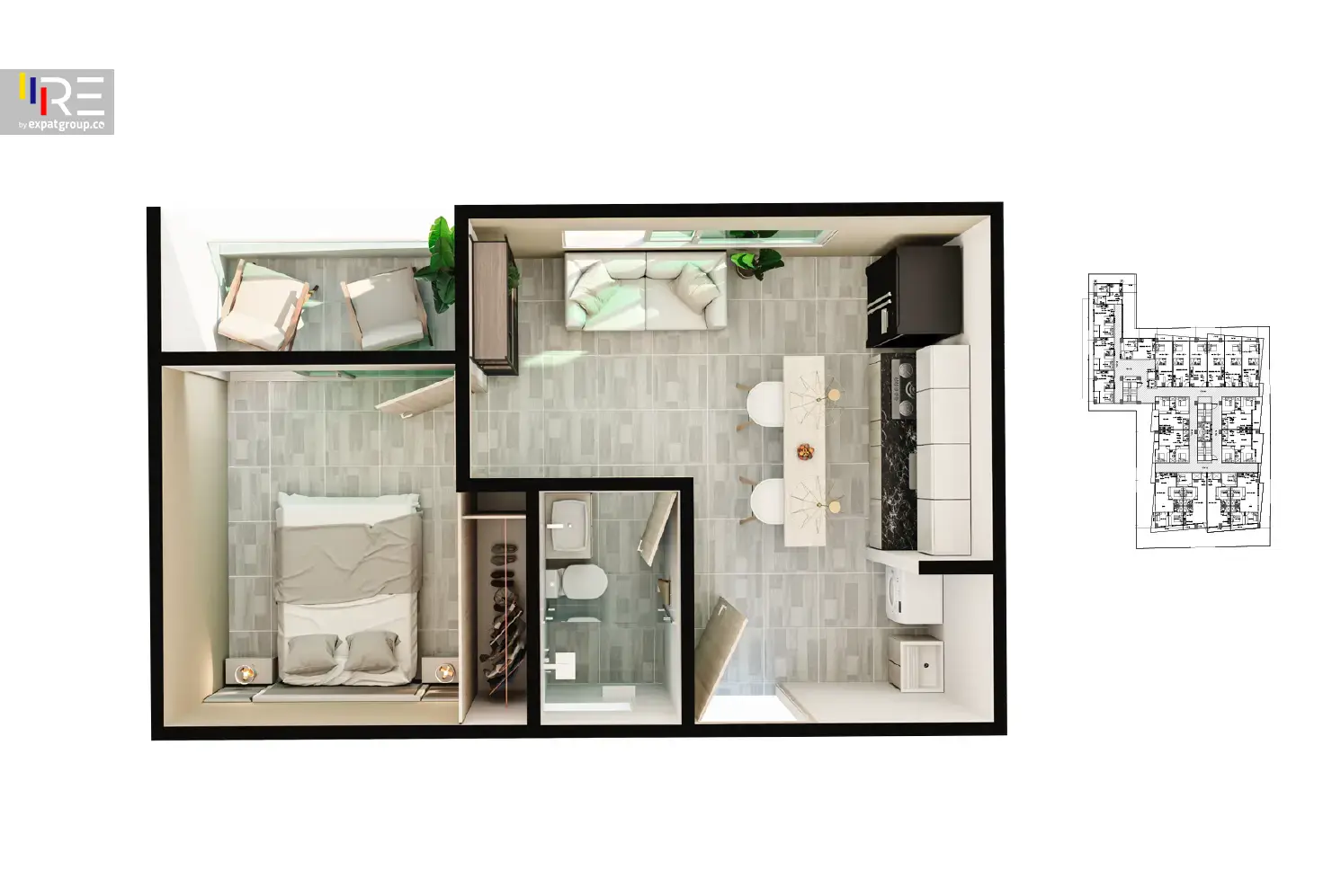 Beachfront Studio in Medellin - Type B
