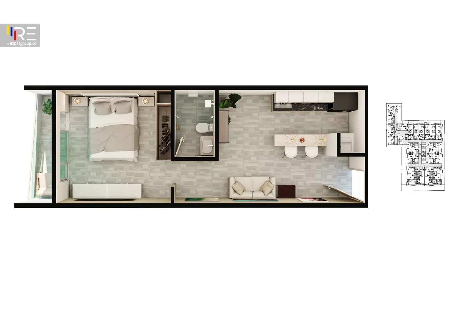Beachfront Studio in Santa Marta - Type A