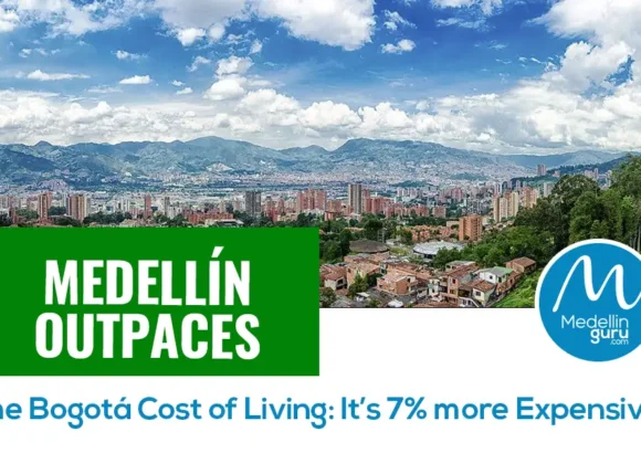 Medellín Outpaces the Bogotá Cost of Living: It’s 7% More Expensive