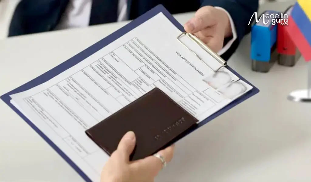Colombian visa application form for new applicants