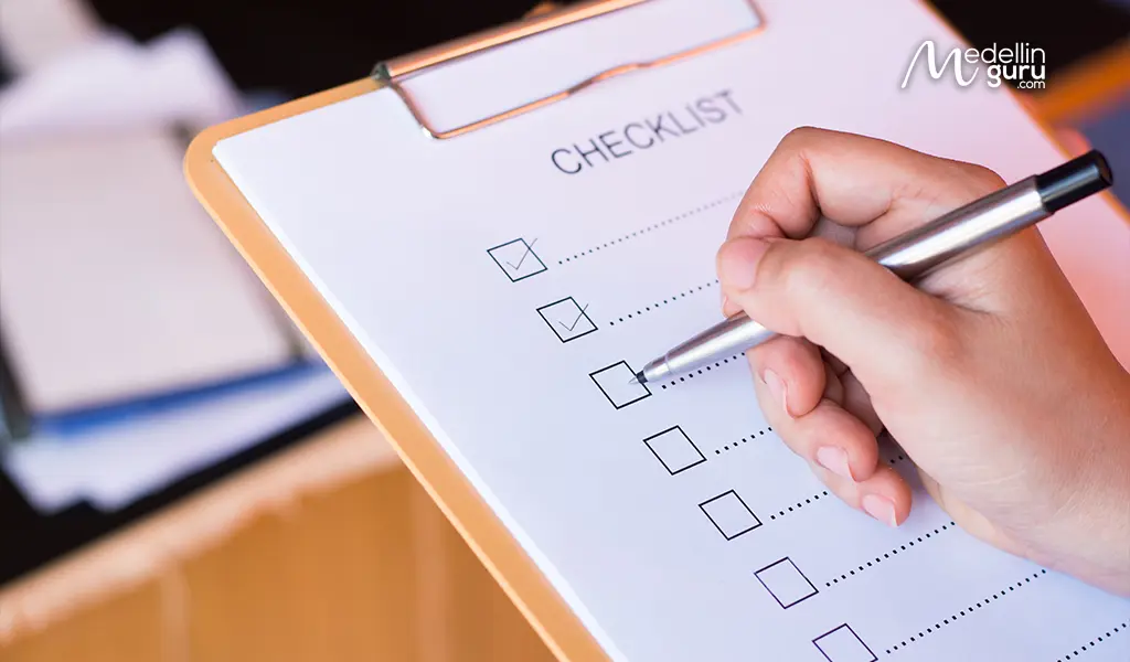 You may make a checklist for your Colombia visa application before you start