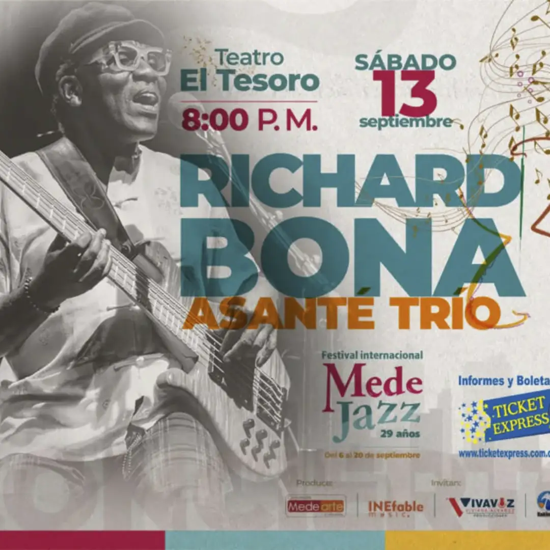 RICHARD BONA – Asanté Trío en Medellín RICHARD BONA - Asanté Trío en Medellín