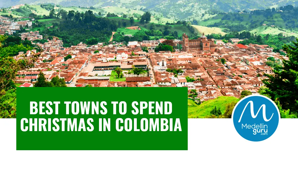 Colonial architecture in Jardín, a top town for Christmas in Colombia