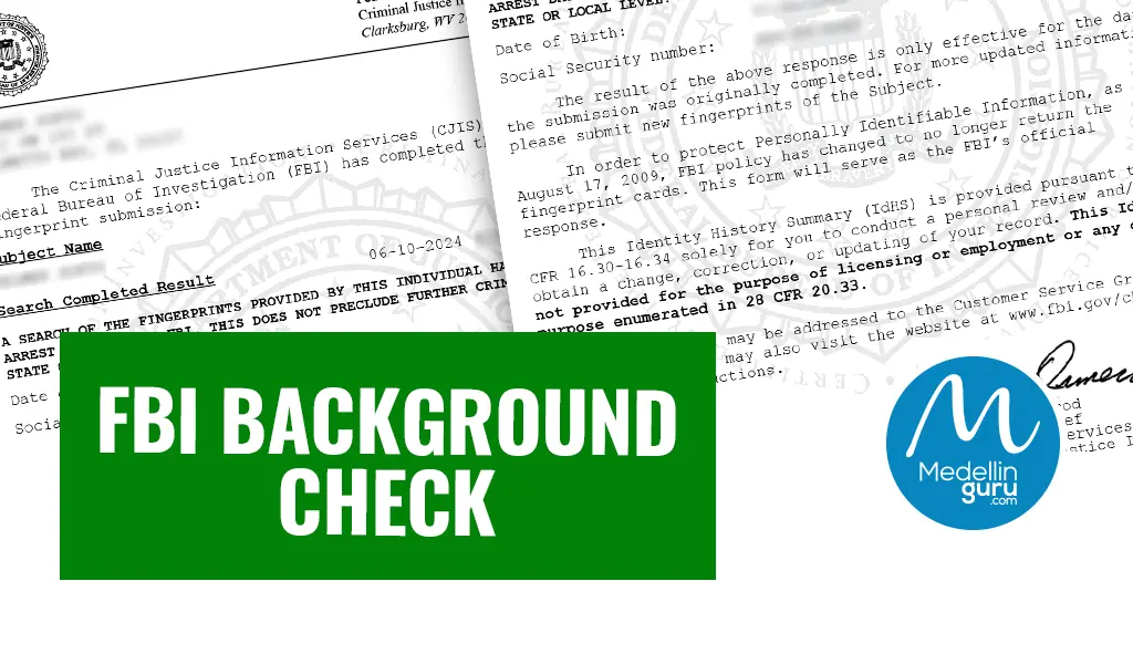 How to Obtain the FBI Background Check for a Colombia Visa