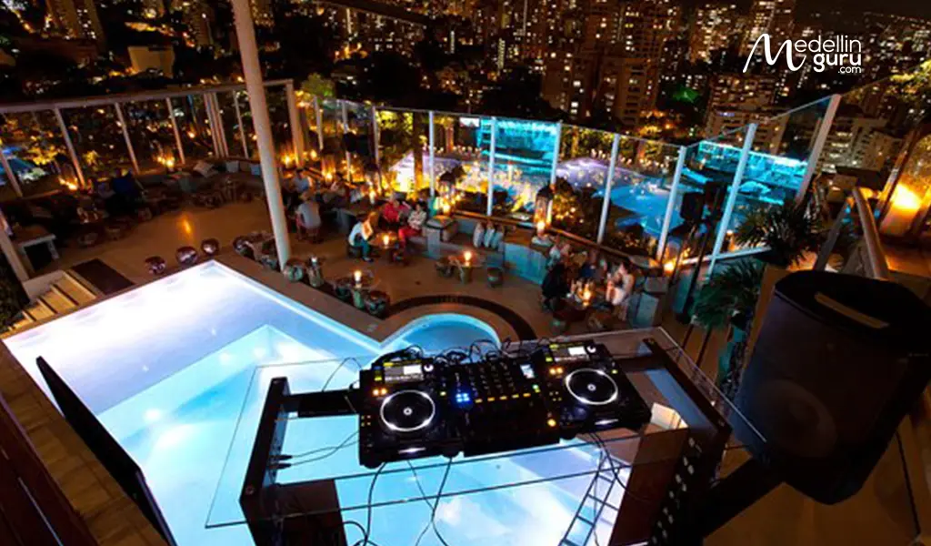 Watching fireworks from a Medellín rooftop on New Year's Eve