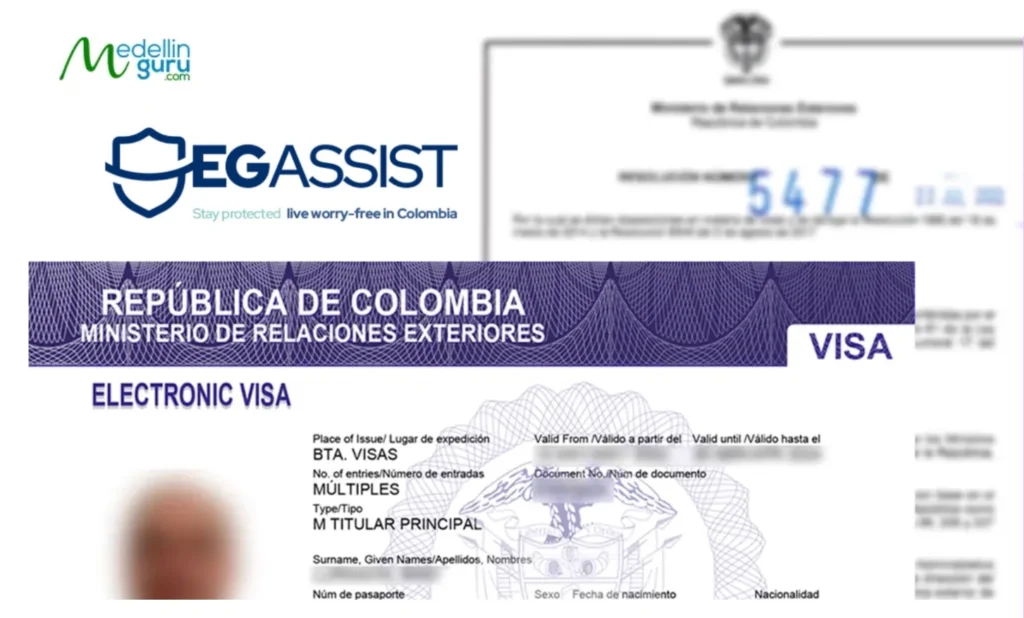 Colombia requires an international health policy for visa applications