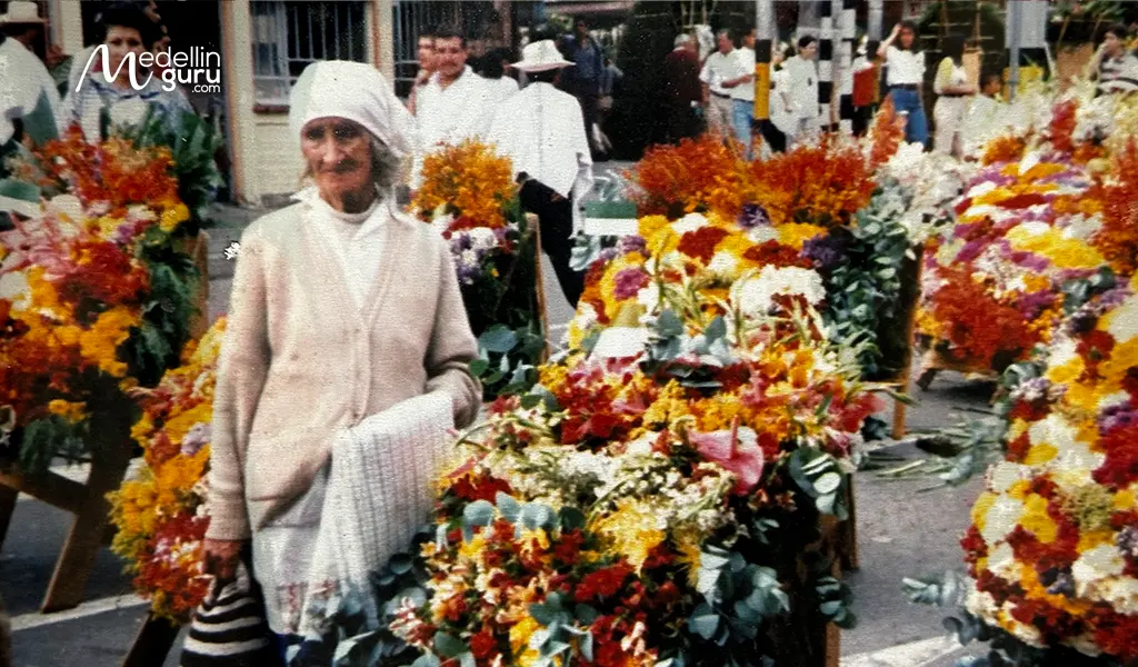 Just like the woman in the photograph, Grandma Sarito was a woman completely dedicated to growing flowers.