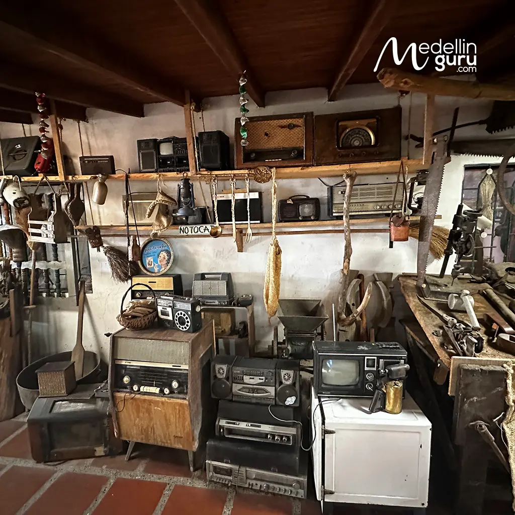 Part of the historical collection that includes radios and work tools