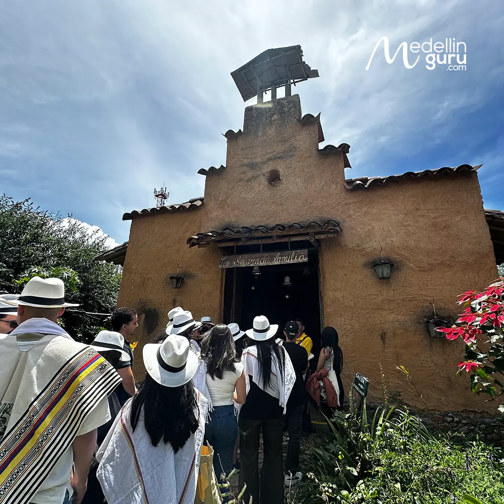 The old chapels in rural areas were made of rammed earth, wattle and daub, and mud